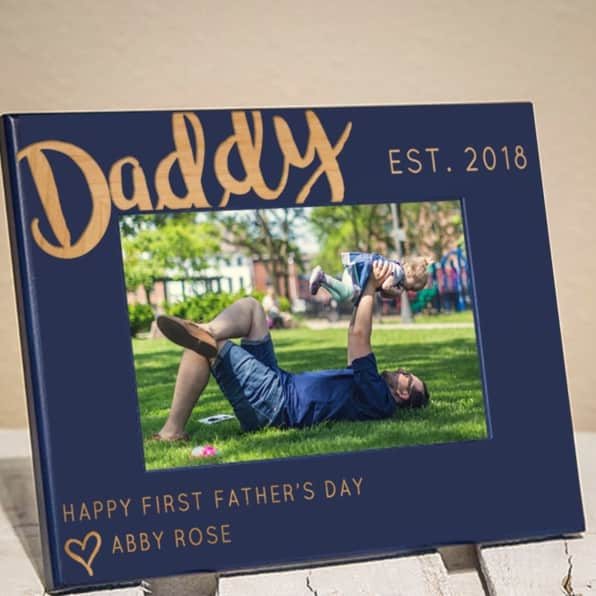 Personalized First Father's Day Frame