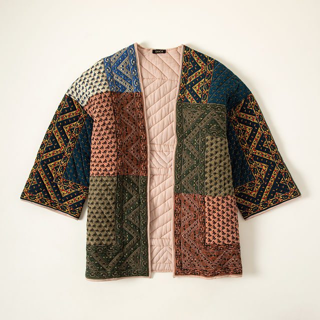 Kantha Quilted House Coat