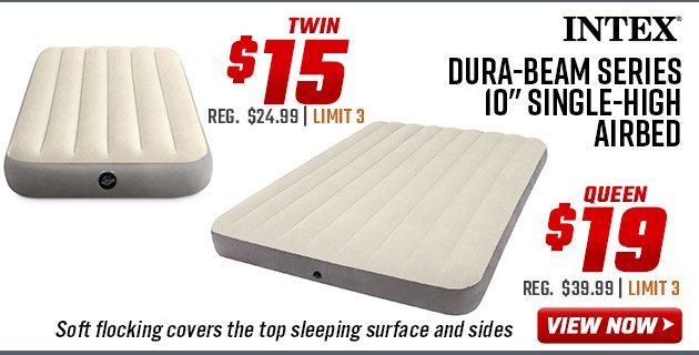 Intex Dura-Beam Series 10'' Single-High Airbed