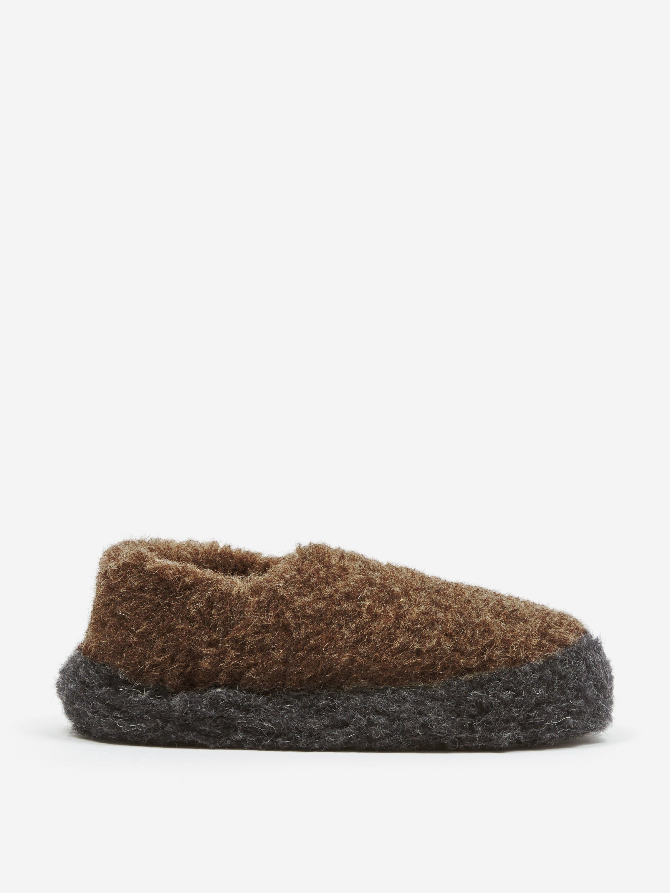 Image of Yoko Wool x Goodhood Siberian Wool Slipper - Brown