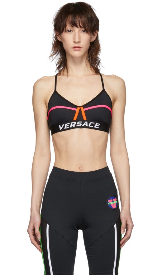 Versace Underwear - Black 80S Sports Bra