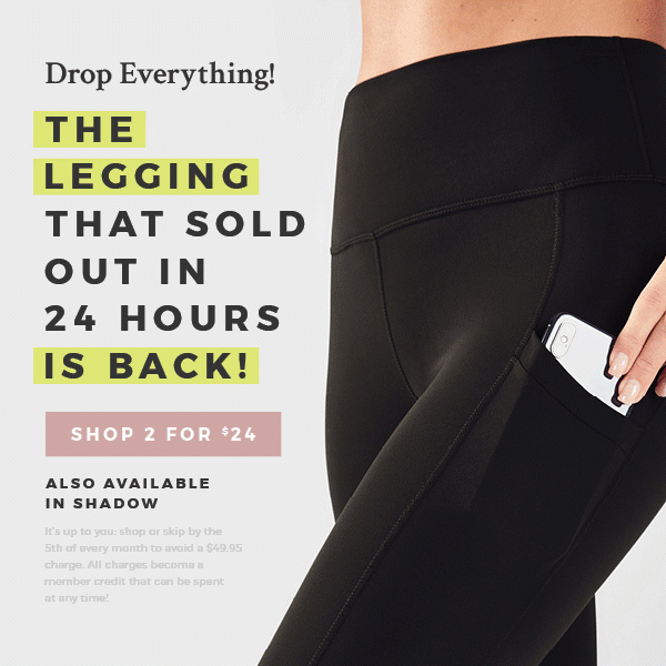 there's still time: get 2 for $24 leggings! - Fabletics Email Archive