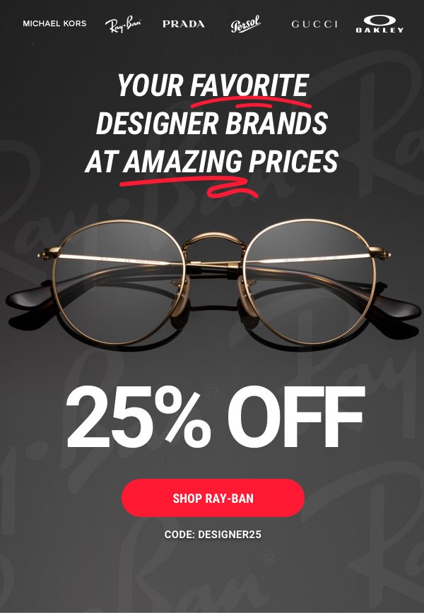25% Off All Designers >