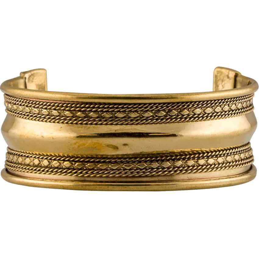 Image of Brass Viking Cuff Bracelet - Medium