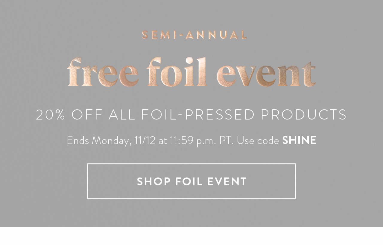Shop Foil Event