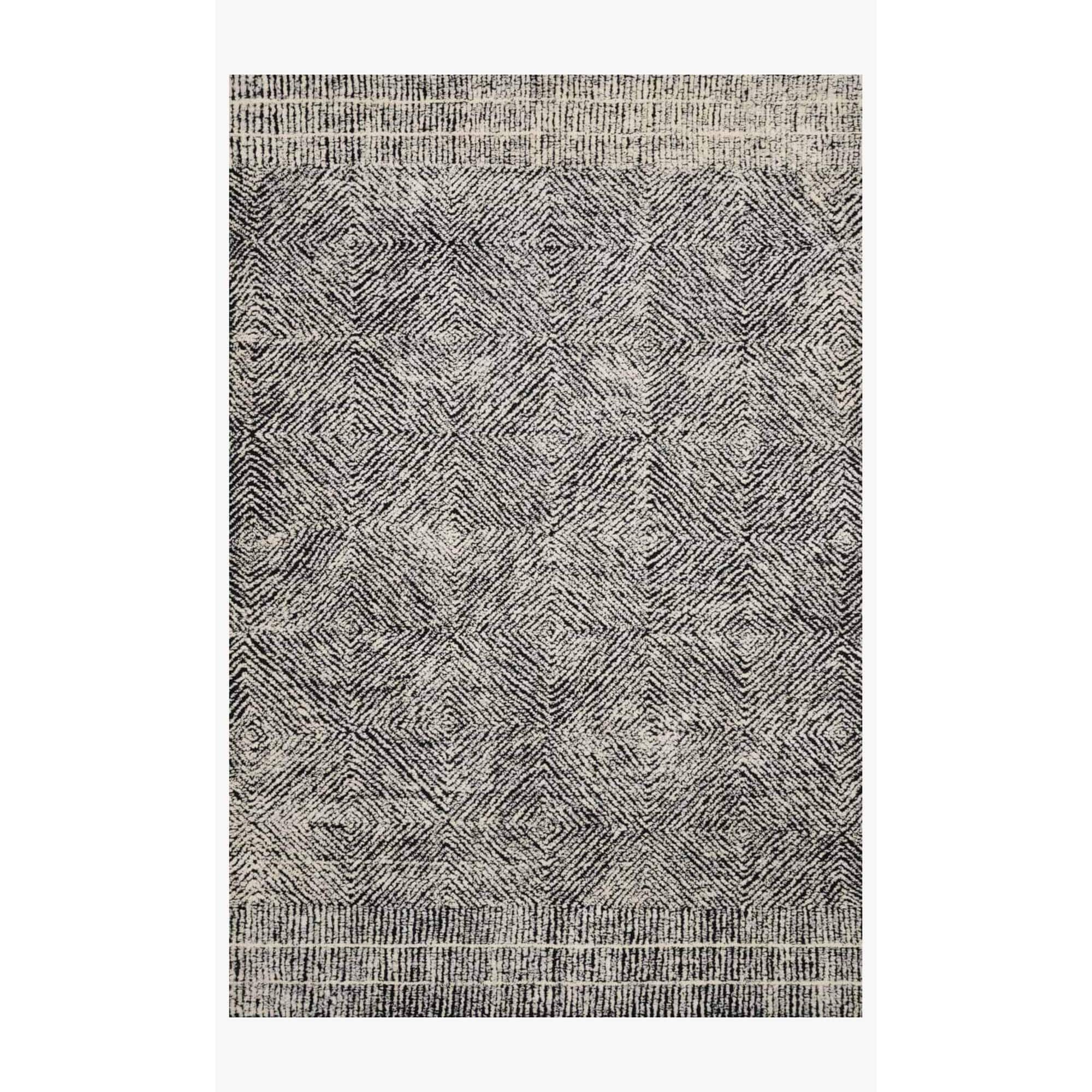 Image of ED Ellen DeGeneres Crafted by Loloi Rug Kopa KO-01, Black/Ivory