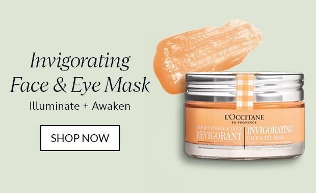 INVIGORATING FACE AND EYE MASK. SHOP NOW