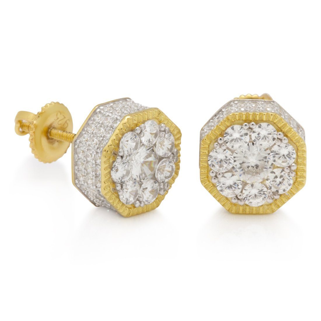 Image of Hexagon Stud Earrings