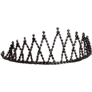 Black Rhinestone Queens Crown