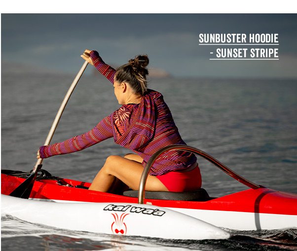 Sunbuster Hoodie - Sunset Stripe >