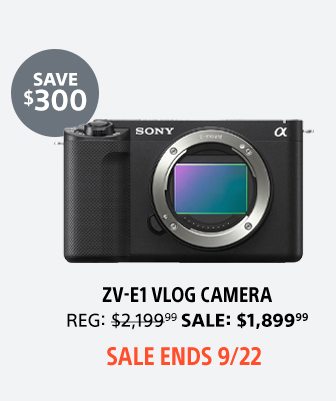 Save $300: ZV-E1 Vlog Camera