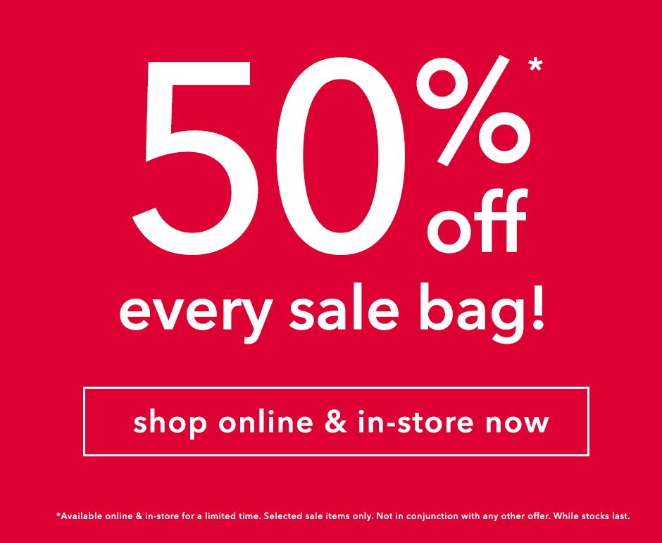 50% off Sale Bags!