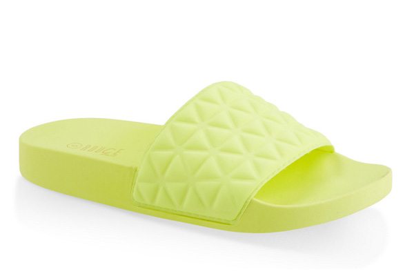 Quilted Scuba Knit Pool Slides