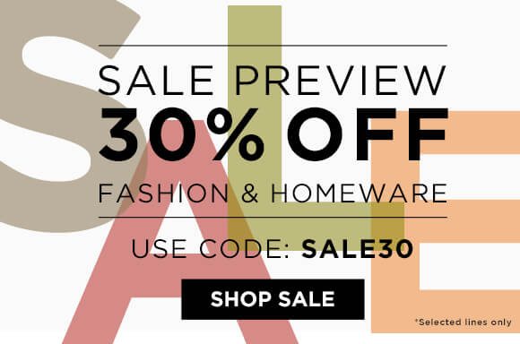 Sale Preview - 30% off use code SALE30