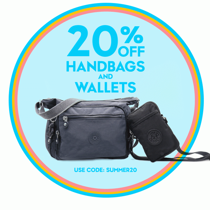 20% Off Handbags and Wallets. Use Code: SUMMER20
