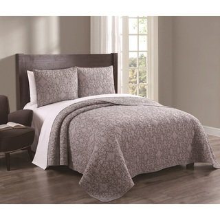 Giselle Cotton Embroidered 3-piece Quilt Set