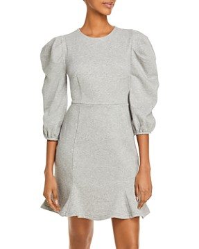 Puff Sleeve Sweatshirt Dress - 100% Exclusive