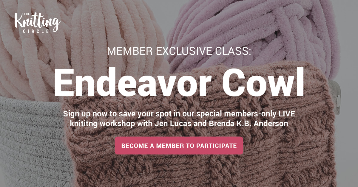 Knit the Endeavor Cowl in a Virtual Workshop!