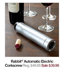 Rabbit Automatic Electric Corkscrew