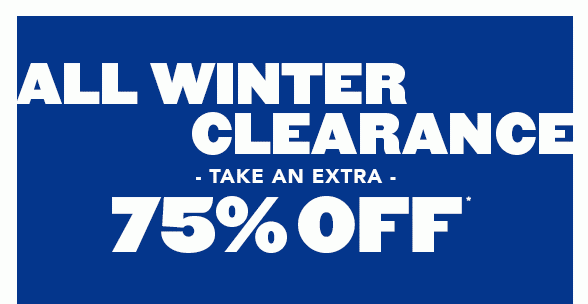 All Winter Clearance Extra 75% Off