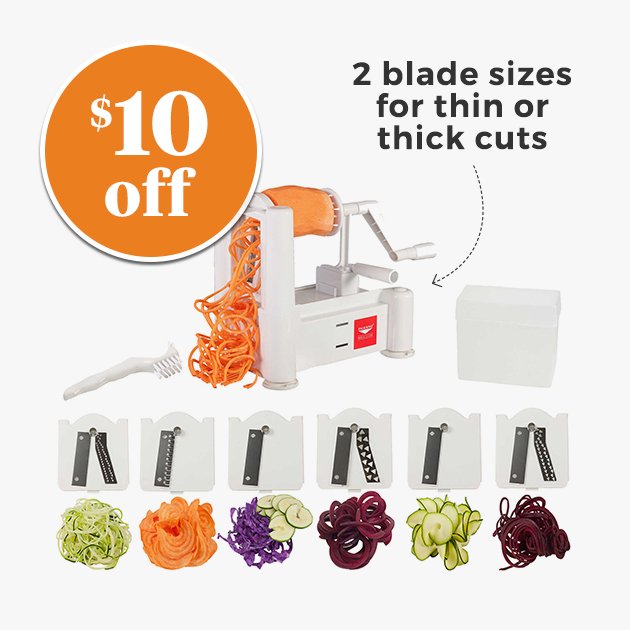 $10 off 2 blade sizes for thin or thick cuts