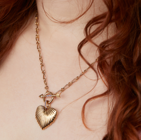 Puffy Heart Toggle Necklace | Shop Now