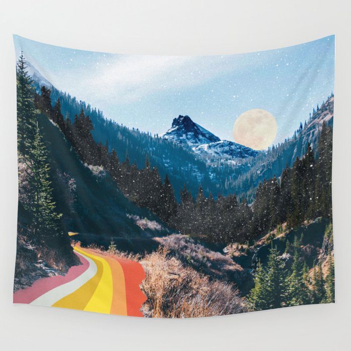 1960's Style Mountain Collage