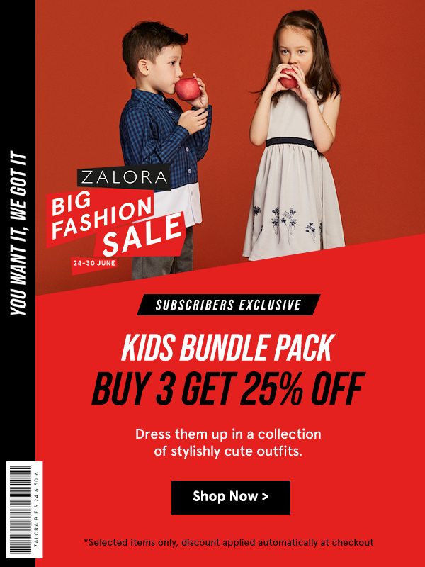 Kids Bundle Pack: Buy 3 Get 25% Off