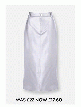 Silver Metallica Skirt