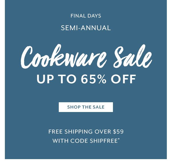 Semi-Annual Cookware Sale