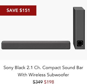 Samsung Black 2.1 Channel Soundbar With Wireless Subwoofer