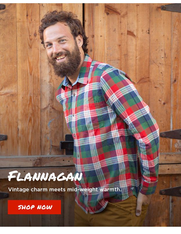 Flannagan. Vintage charm meets mid-weight warmth.