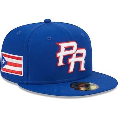 Men's New Era Blue Puerto Rico Baseball 2023 World Baseball Classic 59FIFTY Fitted Hat