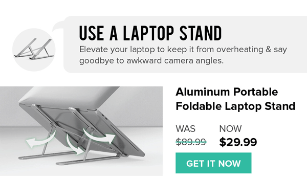 Aluminum Portable Foldable Laptop Stand