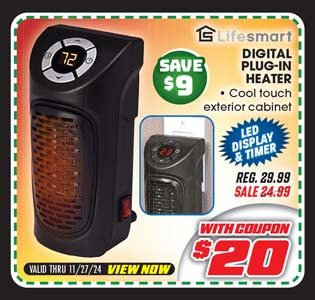 Lifesmart Digital Plug-In Heater