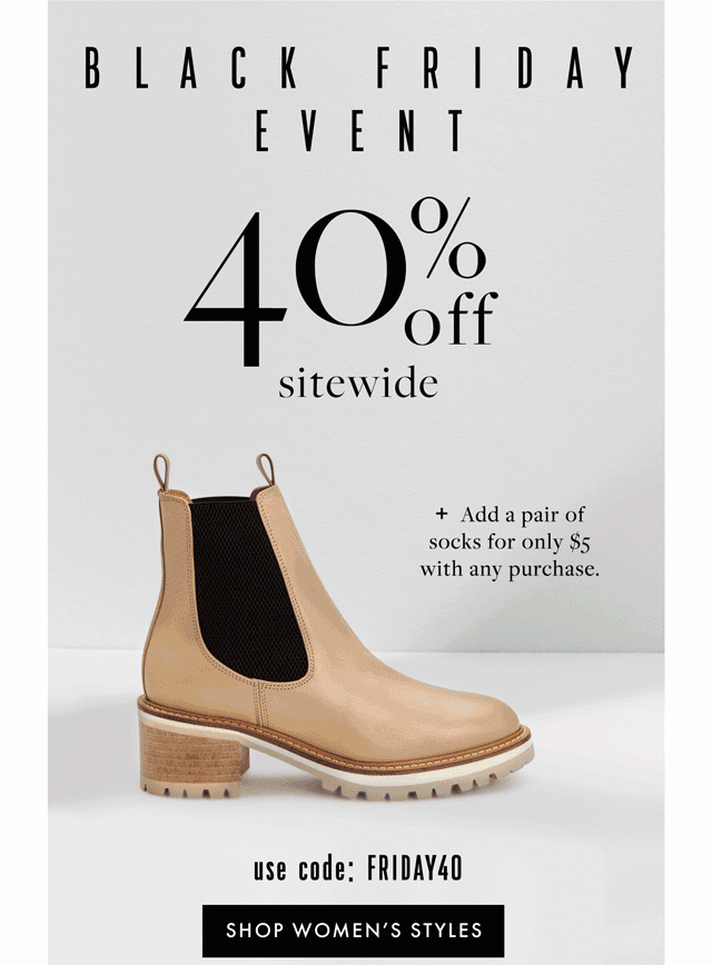 40 Off BLACK FRIDAY EVENT Aquatalia Email Archive