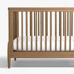 Bodie Flax Brown Wood Convertible Crib