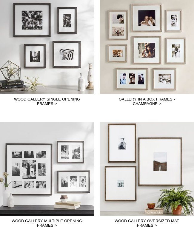 Back In Stock Wood Gallery In A Box Frames Pottery Barn Email