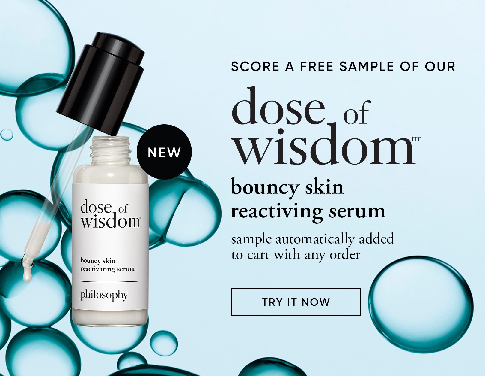 Free Sample of Our Dose of Wisdom Serum Automatically Added to Cart with Any Order