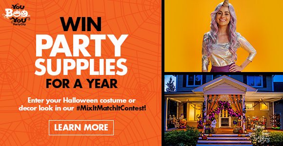 Win Party Supplies For a Year | Enter your Halloween Costume or Décor look in our MixItMatchIt Contest | Learn More