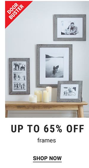 Doorbuster - Up to 65% off frames. Shop Now.