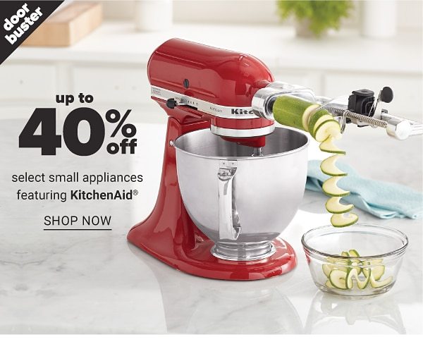 Up to 40% off select Small Appliances featuring KitchenAid - Shop Now