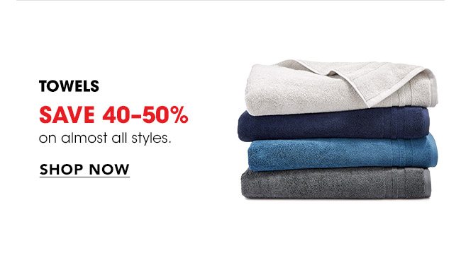 Towels Save 40-50%