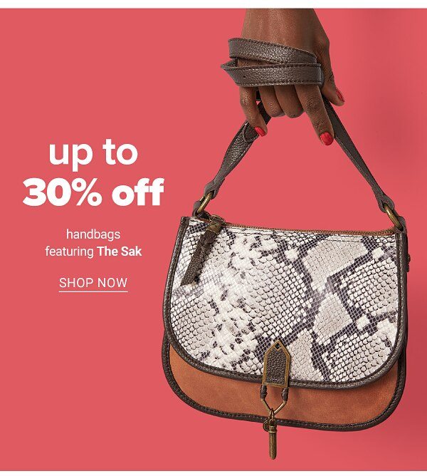 Up to 30% off Handbags featuring The Sak - Shop Now