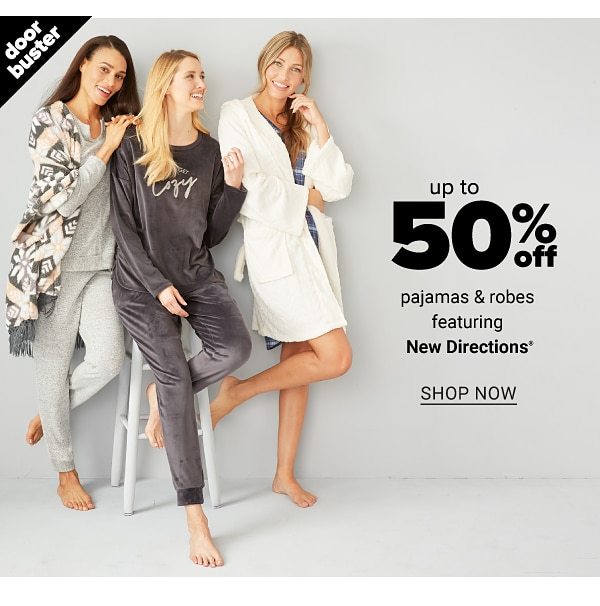 Up to 50% (with coupon) Pajamas & Robes ft. New Directions - Shop Now