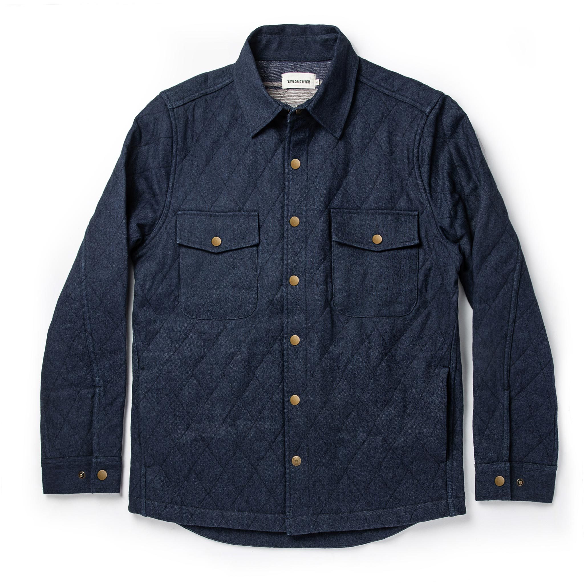 Image of The Quilted Jacket in Indigo Boss Duck