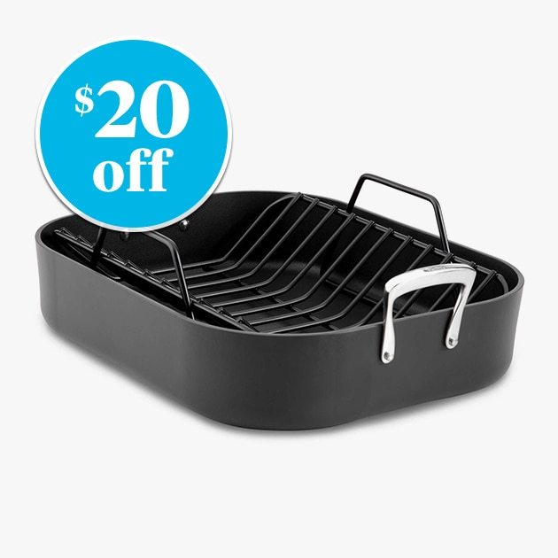 EXCLUSIVELY OURS℠ - All-Clad B1 Hard Anodized Nonstick Roaster with Rack - $20 off