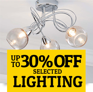 UP TO 50% OFF SELECTED LIGHTING