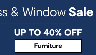 Up to 40% off furniture