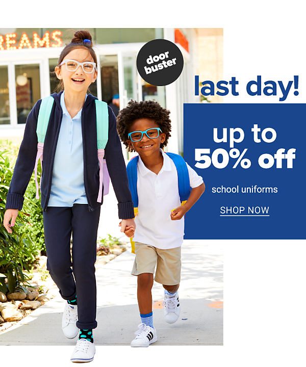 Up to 50% off School uniforms - Shop Now